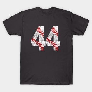 Vintage #44 Baseball Laces Baseball Mom Jersey Love Baseball T-Shirt